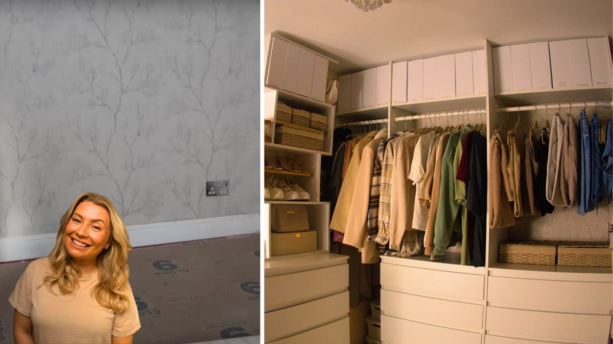 Walk In Robe Diy Mum Saves £2000 Creating DIY ‘Dream’ Walk-In Wardrobe On A Budget
