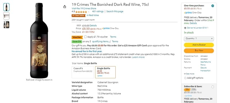 19 Crimes The Banished Red – Ein Kräftiger Rotwein Mit Charakter