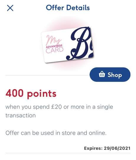  2 To 5 Worth Of Advantage Card Points On Your Next Shop Account 