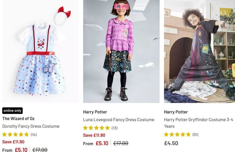 Argos Tu Clothing Up To 50% Sale All Departments From Just £1.20 + Free ...