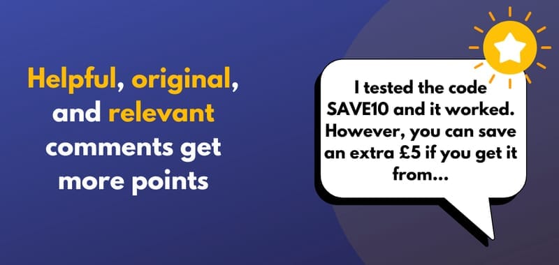 NEW Points for Comments - LatestDeals.co.uk