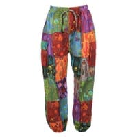 Patchwork Trousers and Harem Pants