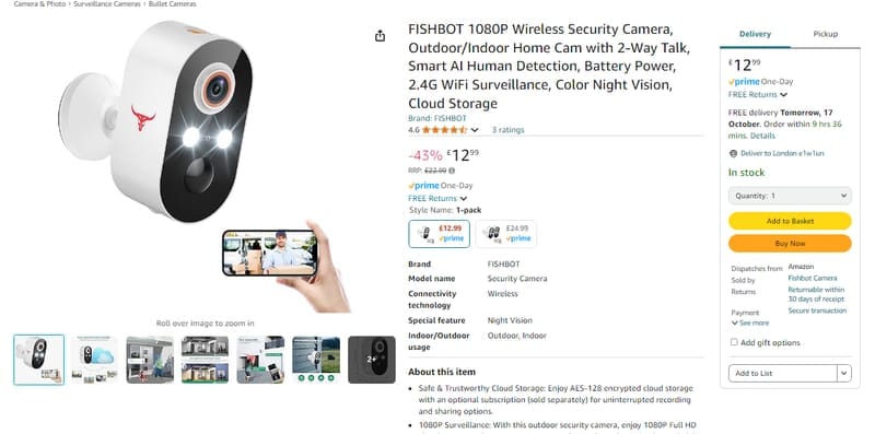 thumbnail image 2 of Distancebot Pro - Mobile Robot Camera With 25-Day Battery & 1080p HD 2 of 13