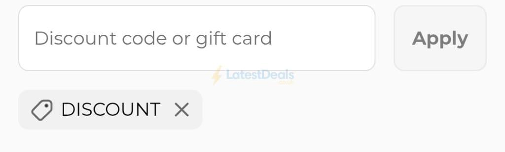 Screenshot of the iSinwheel discount code working