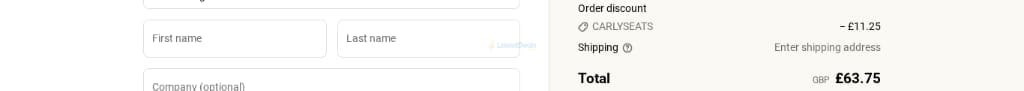 Screenshot of the Nuzest discount code working