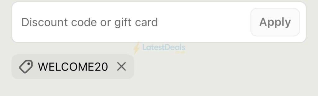 Screenshot of the Desktronic discount code working