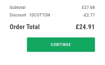 Screenshot of the Outdoor Look discount code working