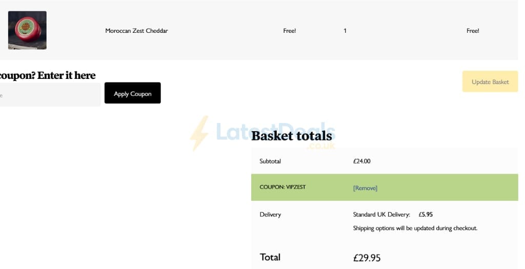 Screenshot of the The Mouse House discount code working