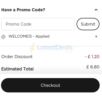 Screenshot of the PopSockets discount code working