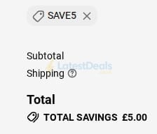 Screenshot of the True Toys discount code working