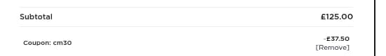 Screenshot of the Marshallartist discount code working