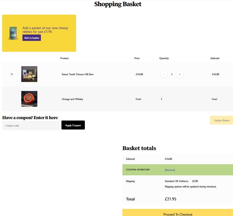 Screenshot of the The Mouse House discount code working