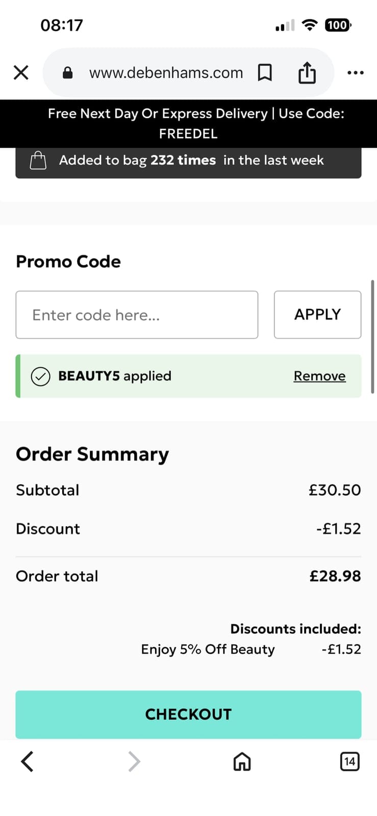 Debenhams Voucher Code & Discount 50% - July 2026