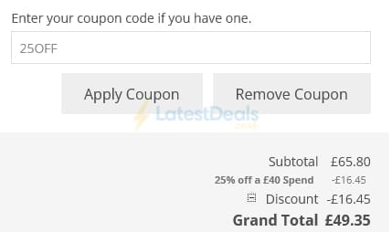 Screenshot of the The Knitting Network discount code working