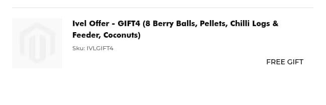 Screenshot of the Ivel Valley Bird Food discount code working