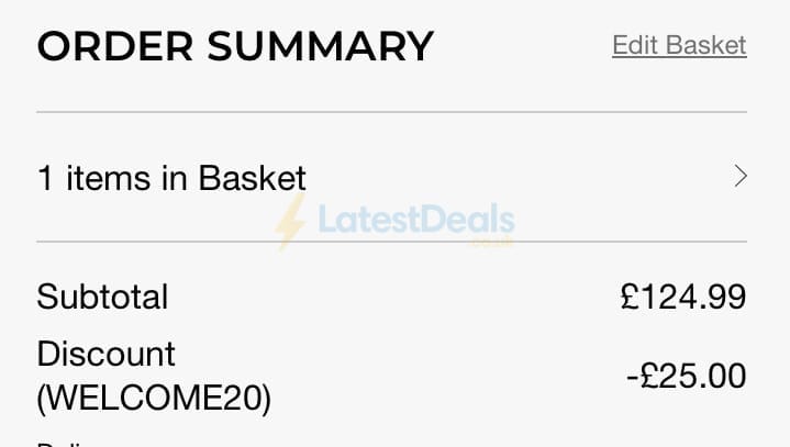 Screenshot of the Net World Sports discount code working
