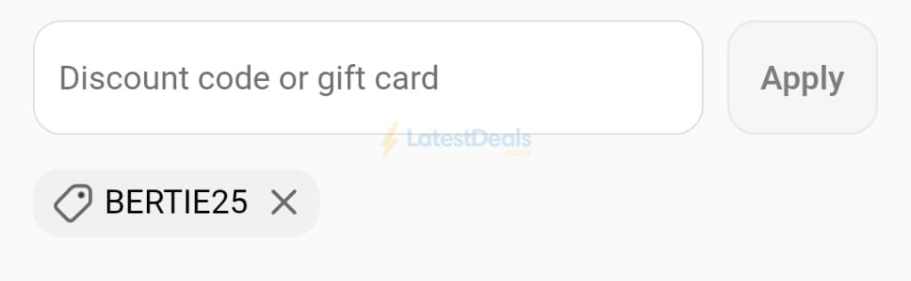 Screenshot of the HWS Beauty discount code working