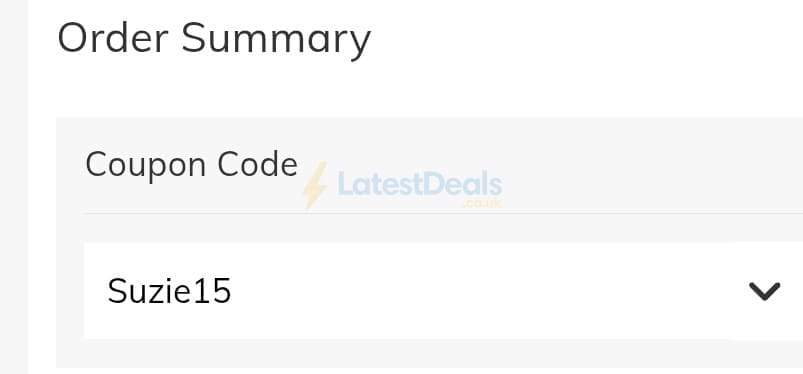 Screenshot of the Jeulia discount code working