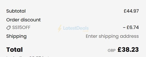 Screenshot of the Sock Snob discount code working