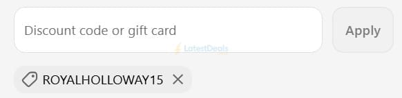 Screenshot of the All Things Tennis discount code working