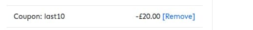 Screenshot of the Lead Academy discount code working