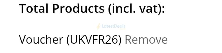 Screenshot of the GreatArt discount code working