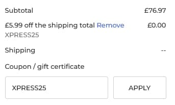Screenshot of the Parrot Essentials discount code working