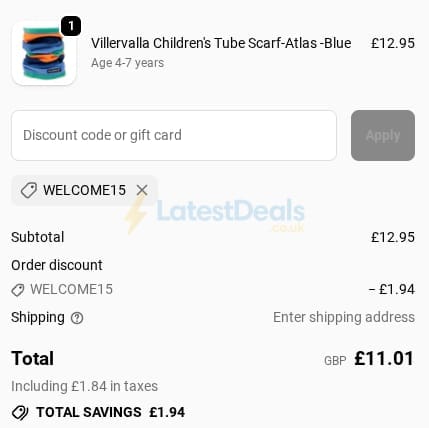 Screenshot of the Simply So Lovely discount code working