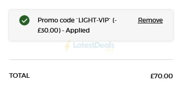 Screenshot of the Armani Beauty discount code working