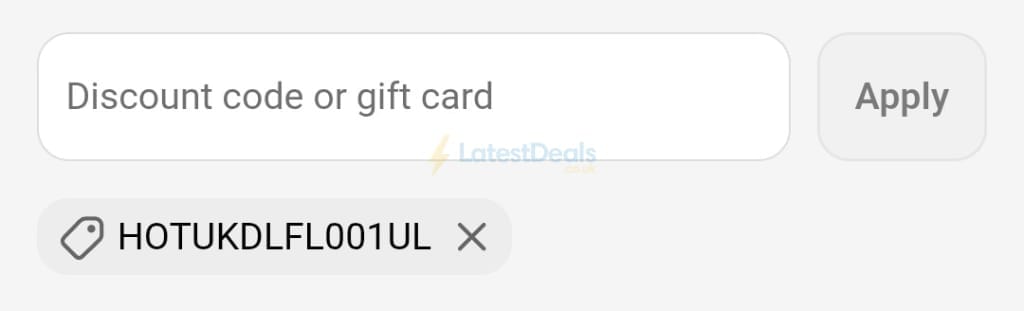 Screenshot of the Songmics discount code working
