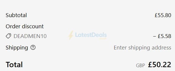 Screenshot of the O'Donnell Moonshine discount code working