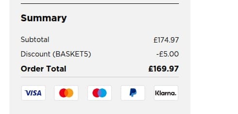 Screenshot of the Kuhn Rikon discount code working