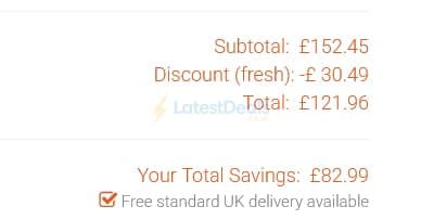 Screenshot of the Solar Centre discount code working