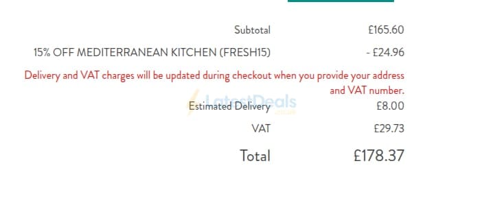 Screenshot of the Sass & Belle Trade discount code working