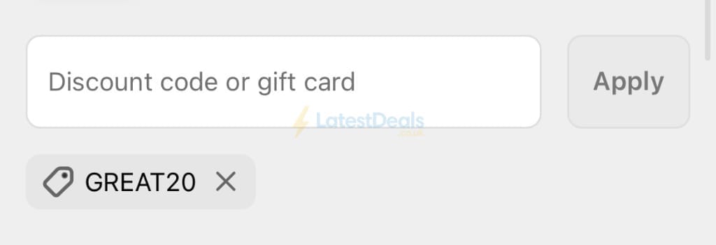 Screenshot of the Haar at Home discount code working