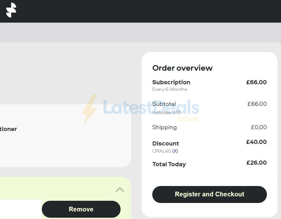 Screenshot of the Sons discount code working
