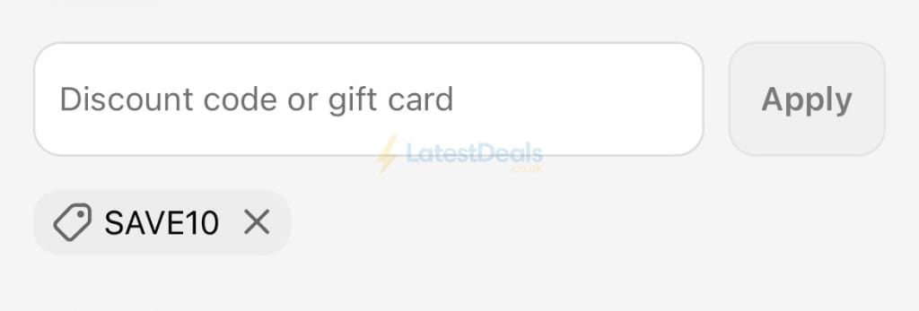Screenshot of the Rugsdirect discount code working
