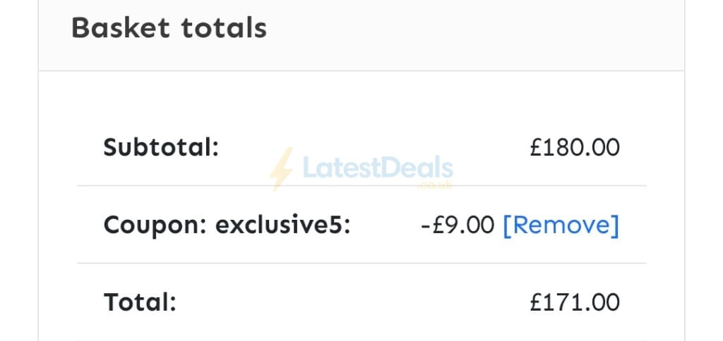 Screenshot of the Lead Academy discount code working