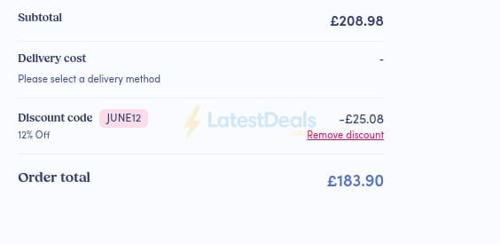 Screenshot of the The Independent Pharmacy discount code working