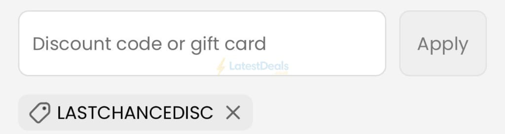Screenshot of the Pretavoir discount code working