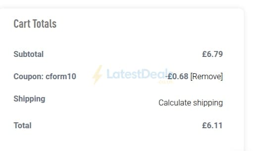 Screenshot of the Hormozi Coffee discount code working