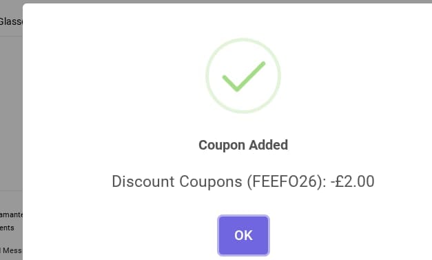 Screenshot of the Keep It Personal discount code working