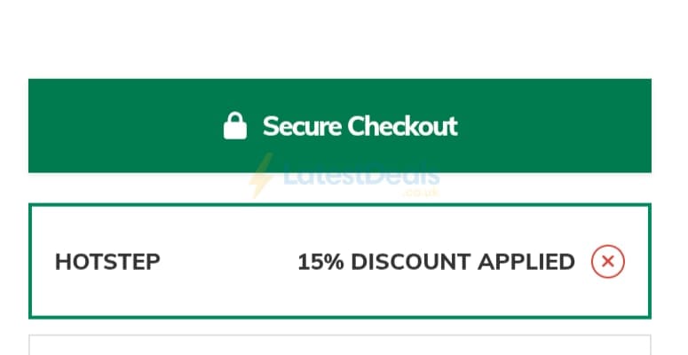 Screenshot of the Mainline Menswear discount code working