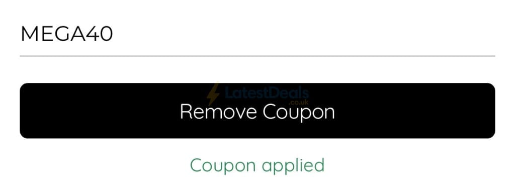 Screenshot of the myphotobook discount code working