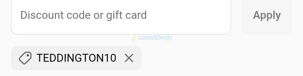 Screenshot of the Up & Running discount code working