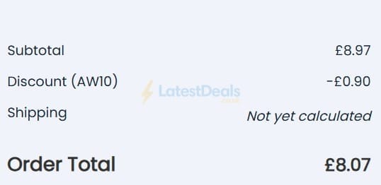 Screenshot of the Vapoholic discount code working
