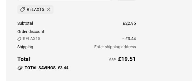 Screenshot of the Silk Pillowcase discount code working