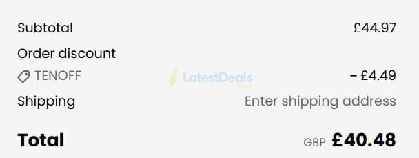 Screenshot of the Sock Snob discount code working