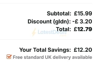 Screenshot of the Solar Centre discount code working