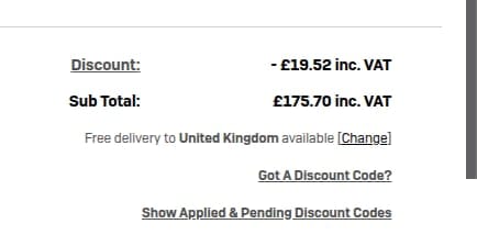 Screenshot of the Lindy Electronics discount code working